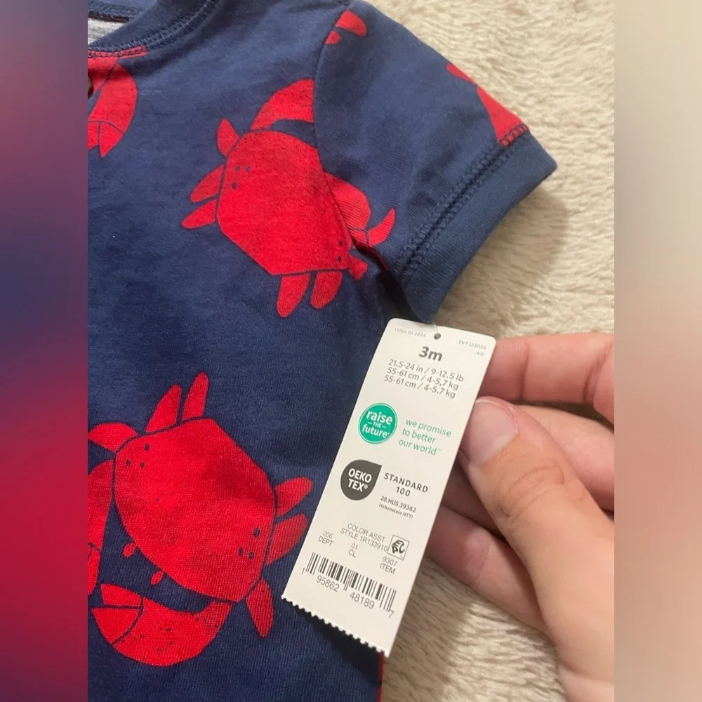 NWT Carter’s Crab Outfit Romper